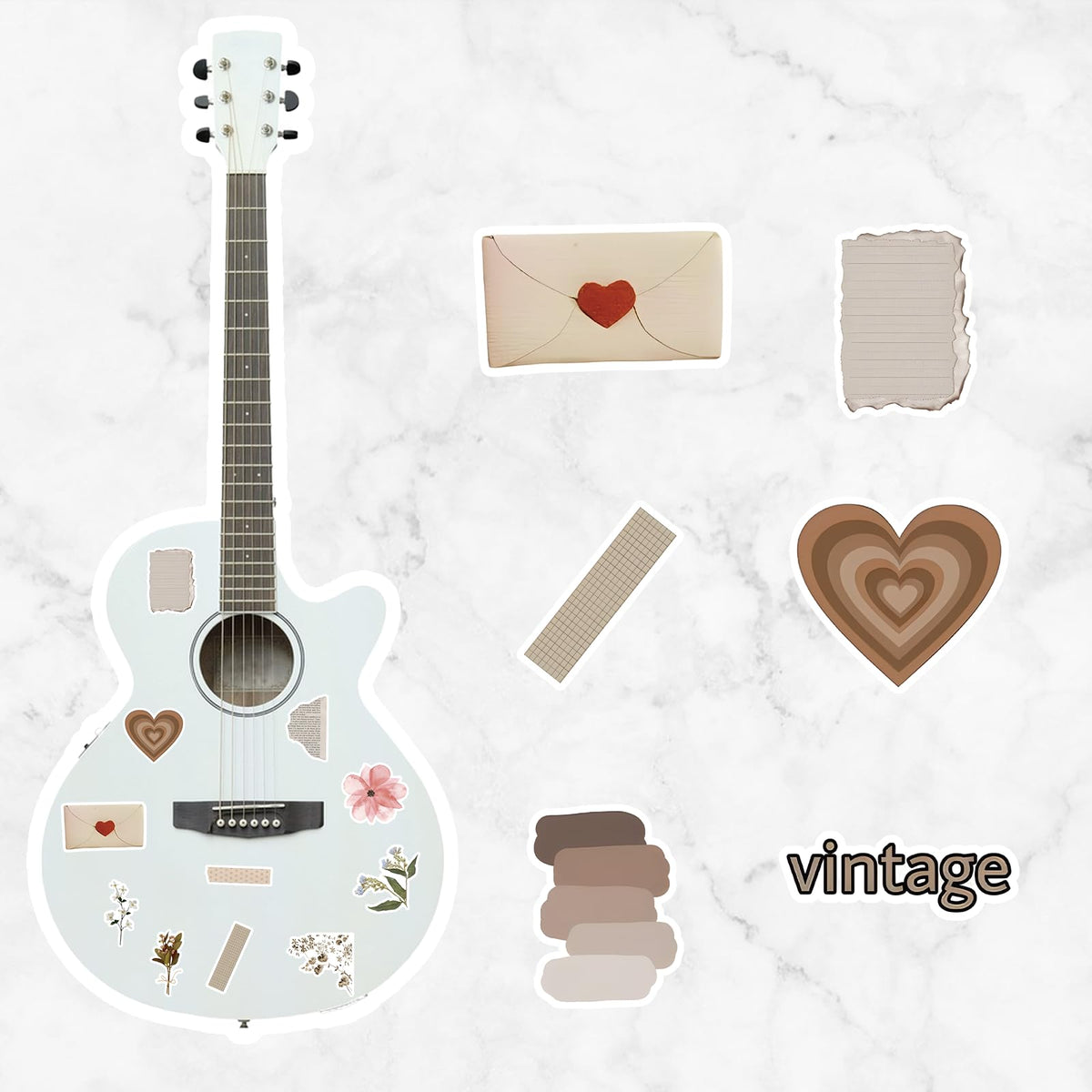 120Pcs Vintage Stickers, Scrapbook Aesthetic Sticker, Scrapbooking Supplies, Daily Planner, Waterproof for Water Bottles, Handbook, Junk Diary Stickers for Teens Adults, DIY Paper Crafts