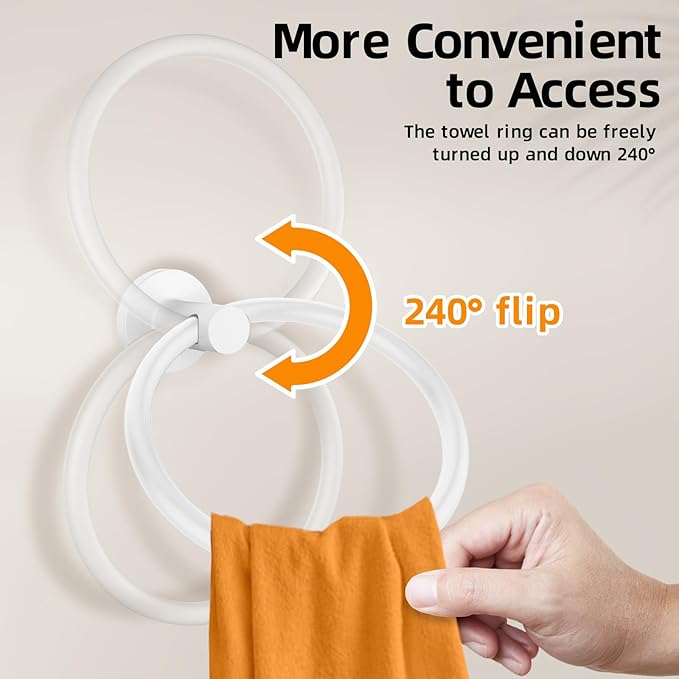 Towel Ring 2Pack, SUS304 Stainless Steel Hand Towel Holder