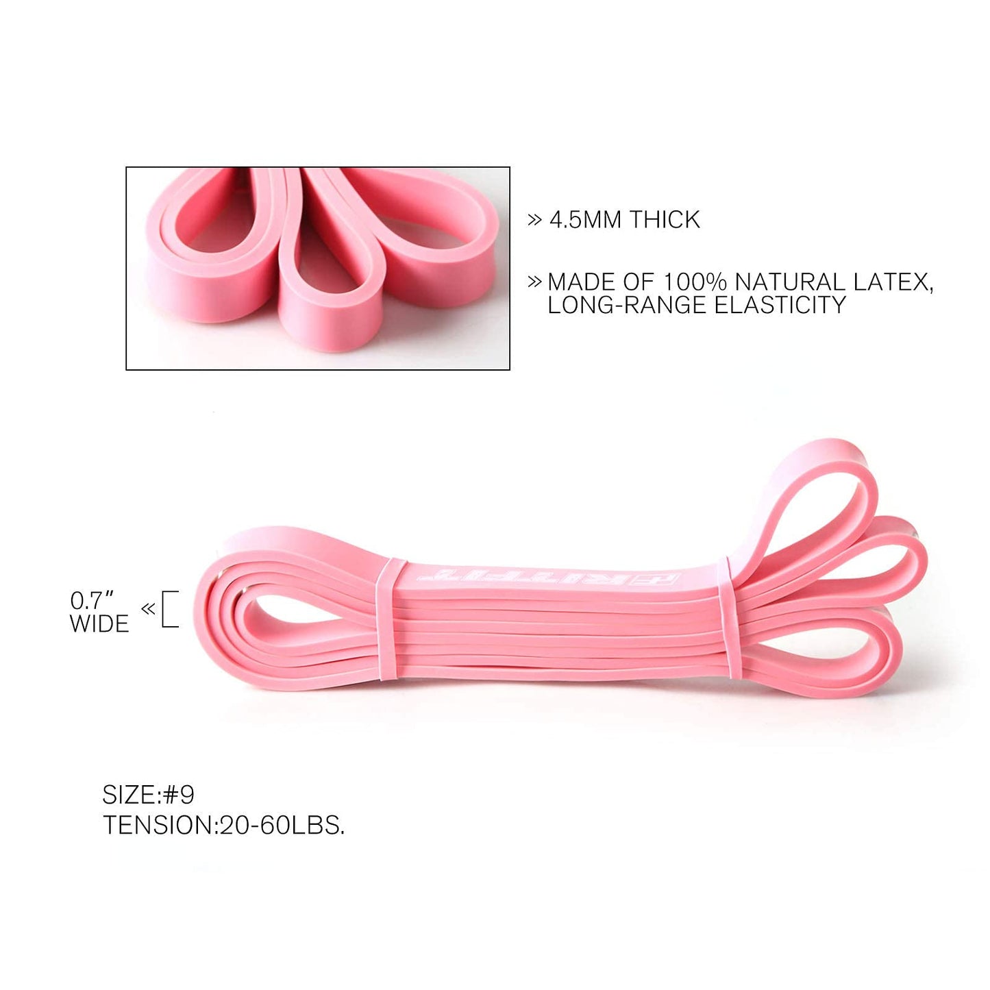 RitFit Pull Up Assist Band - Premium Resistance Band for Pull Up Assistance, Resistance Training, Body Stretching, Powerlifting, Mobility Training