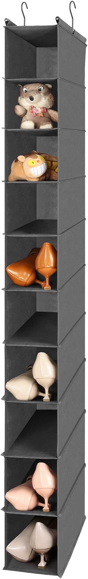 MAX Houser 10-Shelf Hanging Shoe Shelf Organizer, Hanging Shoe Storage