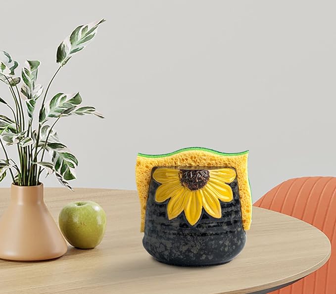 Sunflower Sponge Holder for Kitchen Sink Dish Sponges Holder Fall Autumn Theme