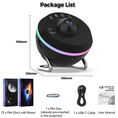 Galaxy Projector for Bedroom, 13 in 1 Home Planetarium Star Constellation Projector with Meteor Moon Milky Way, Space Ceiling Starry Sky Night Light Projector for Kid Adult Christmas Gift