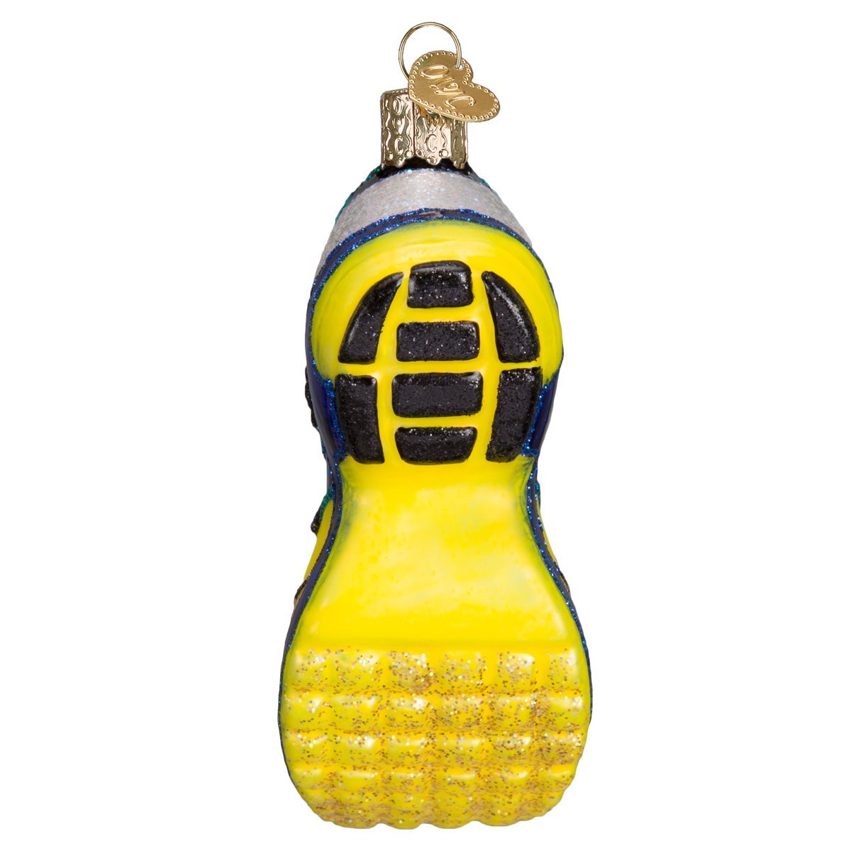 Old World Christmas Running Shoe Glass Blown Ornament for Christmas Tree, Handcrafted Holiday Decoration, Sport Collection