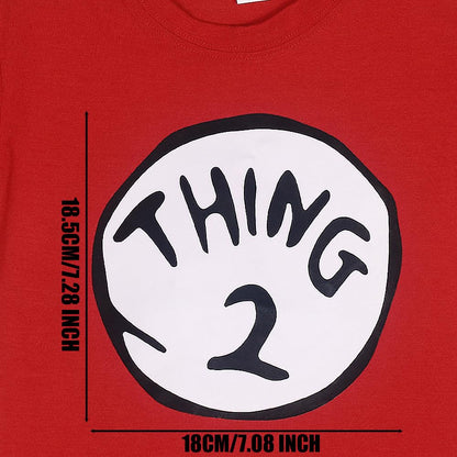 Thing 1 2 Large 2 Pieces Iron On Patch Halloween Costume Accessories Standard