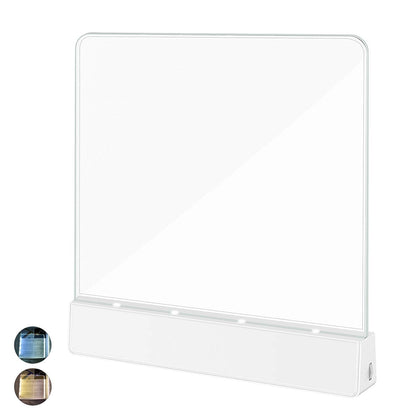 Deelessgz Book Light,Battery Powered Flat Plate led Book lamp,Brightness Adjustable,2 Color Temperature,Kids Book Light for Reading in Bed at Night Clip on Book Lovers Gifts (Warm)