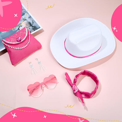 Cowgirl Costume Girls Kids Disco Outfits Movie Heroine Dress Up for Halloween Birthday Cosplay Party