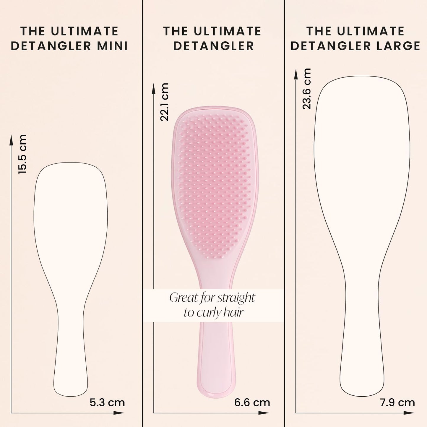 Tangle Teezer | The Wet Detangler Hairbrush for Wet & Dry Hair | For All Hair Types | Eliminates Knots & Reduces Breakage | Raspberry Rouge
