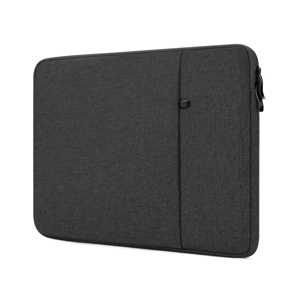 ProElife 13-Inch Laptop Sleeve Case for 2025-2022 MacBook Air 13.6 inch with Apple M4 M3 M2 Chip & MacBook Pro 13.3 inch M2 Chip Accessory Traveling Carrying Canvas Bag Cover Simple Case (Black)