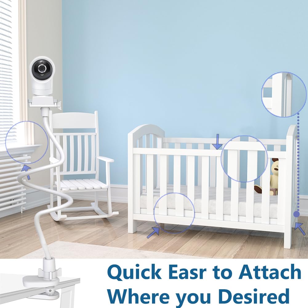 EYSAFT Baby Monitor Holder Mount for Vtech VM924/901/928HD/7766/7764/5766HD/5764HD/5755/5263/5754HD,for Leapfroge LF930HD/LF2936/LF925/LF915/LF920