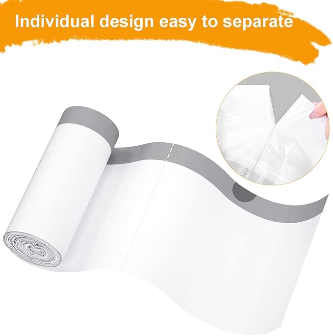 TECHSHARE Biodegradable 100 Count 6 Gallon Trash Bags, Compostable, Strong and