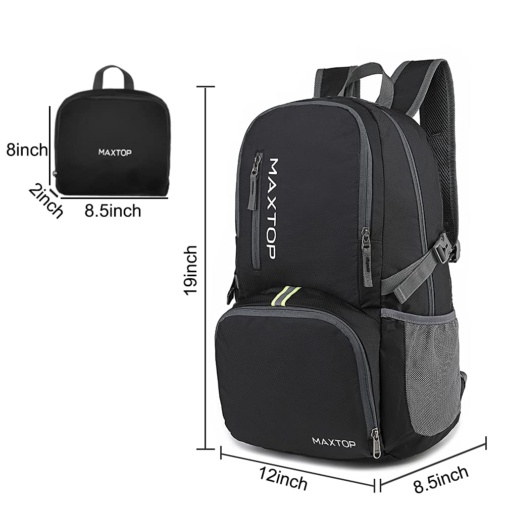 MAXTOP 40L Ultra Lightweight Packable Backpack Foldable Rucksack Water Resistent For Men Women Kids Outdoor Camping Hiking Travel Daypack Handy Durable …