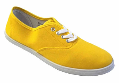 Shoes 18 Womens Canvas Shoes Lace up Sneakers 18 Colors Available 324 Yellow 11