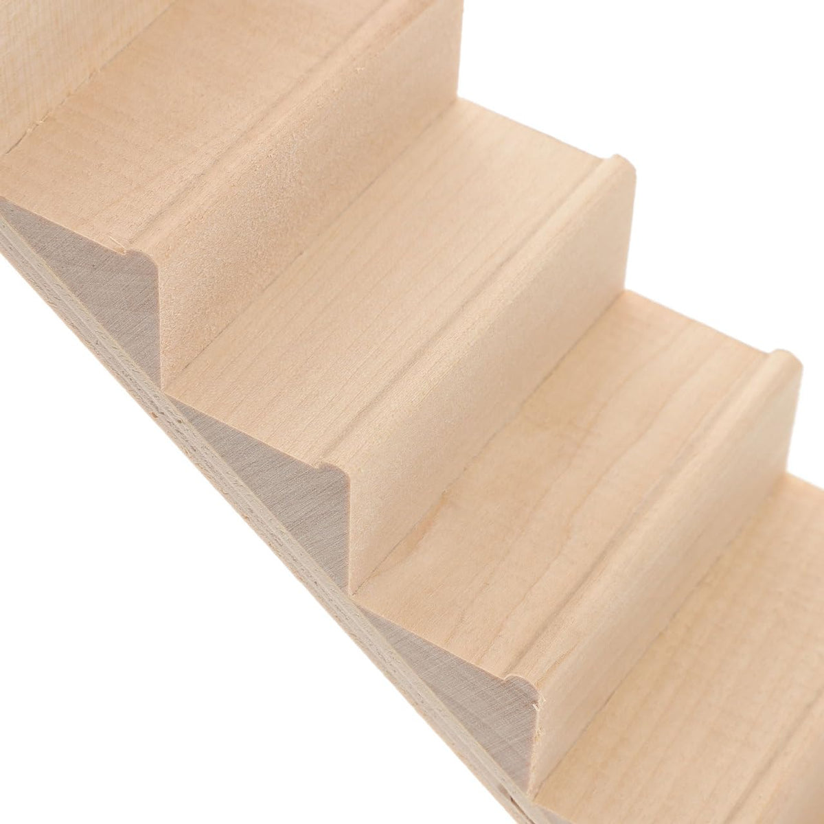 Artibetter Mini Staircase Wooden 1/12 DIY Stairway Accessory Model Without Armrest for Mini House Scene 1Pc (Pack of 2)
