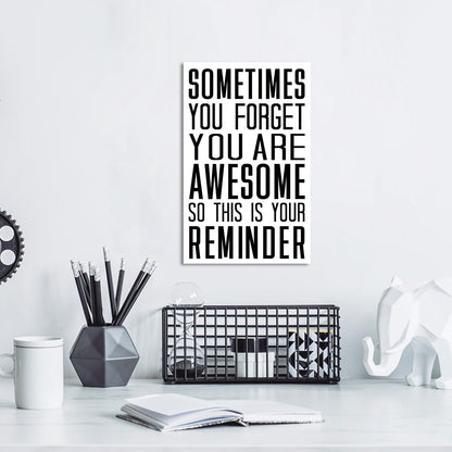 You Are Awesome Sign Wood Box,Inspirational Quote Wooden Block Sign for Home Office Tabletop Shelf Decor 10'' L x 6'' H,Motivational Desk Decor Accessories for Women
