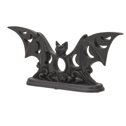 Pacific Giftware Alchemy Gothic Lunaeca Tea Light Candle Holder Phases of The Moon Bat Ornament