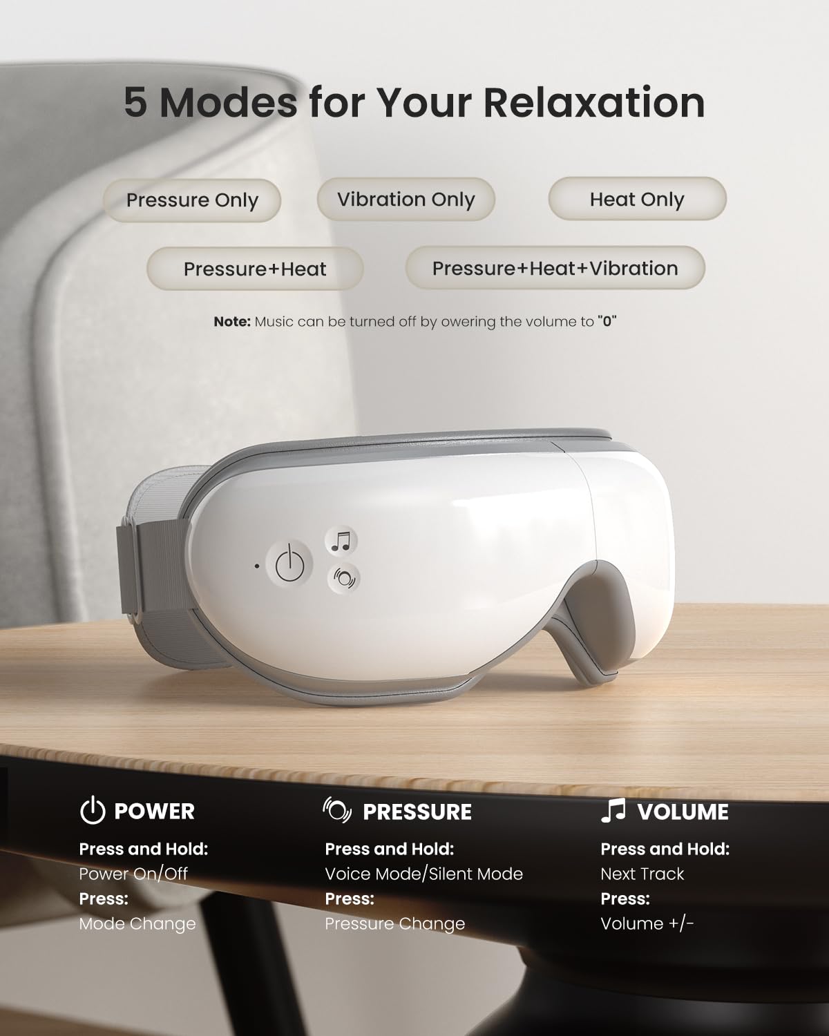 RENPHO Eye Massager with Heat, Valentines Day Gifts for Her Him Birthday Gifts for Women Mom, FSA Eligible HSA Eye Mask for Migraine,Sleep Mask for Dry Eyes Relax, Handheld Massager Eyeris 1