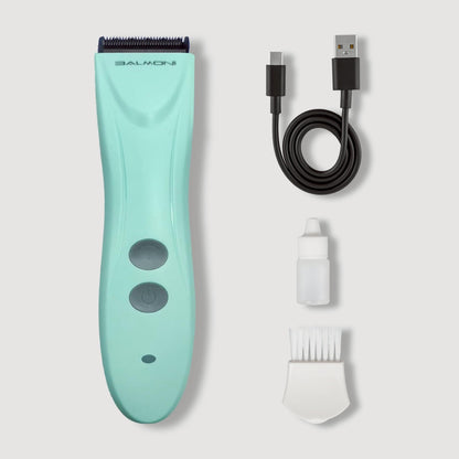 BALMONI Cordless Pet Grooming Kit for Dogs & Cats, Quiet & Powerful Motor Paw & Face Trimmer, Lightweight Clipper, Dopamine Pink, Parent (Single-Dopamine Green)