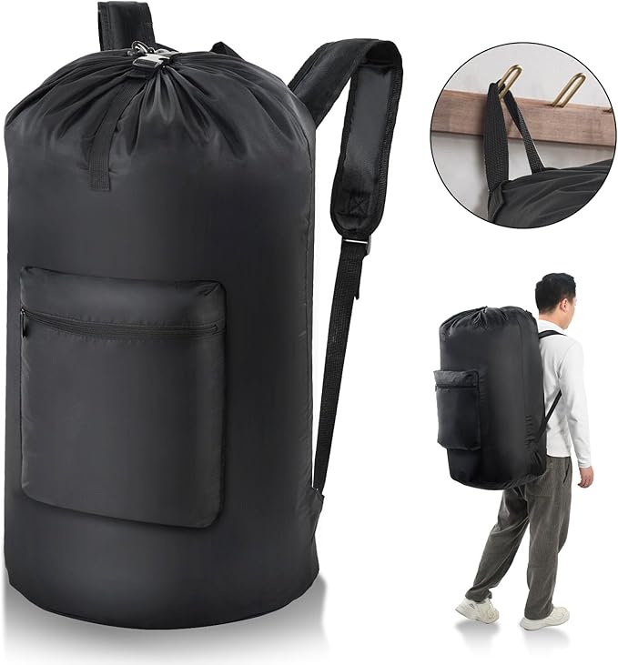 OTraki Laundry Bag Backpack, Large Travel Laundry Bags