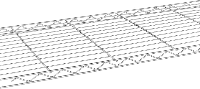 Xcity Storage Shelves, 1 Tier Heavy Duty Metal Shelving Unit, 350 LBS Capacity Adjustable Steel Wire Shelf Organizer for Pantry, Kitchen, Garage, 14" D x 30" W x 15" H, Chrome