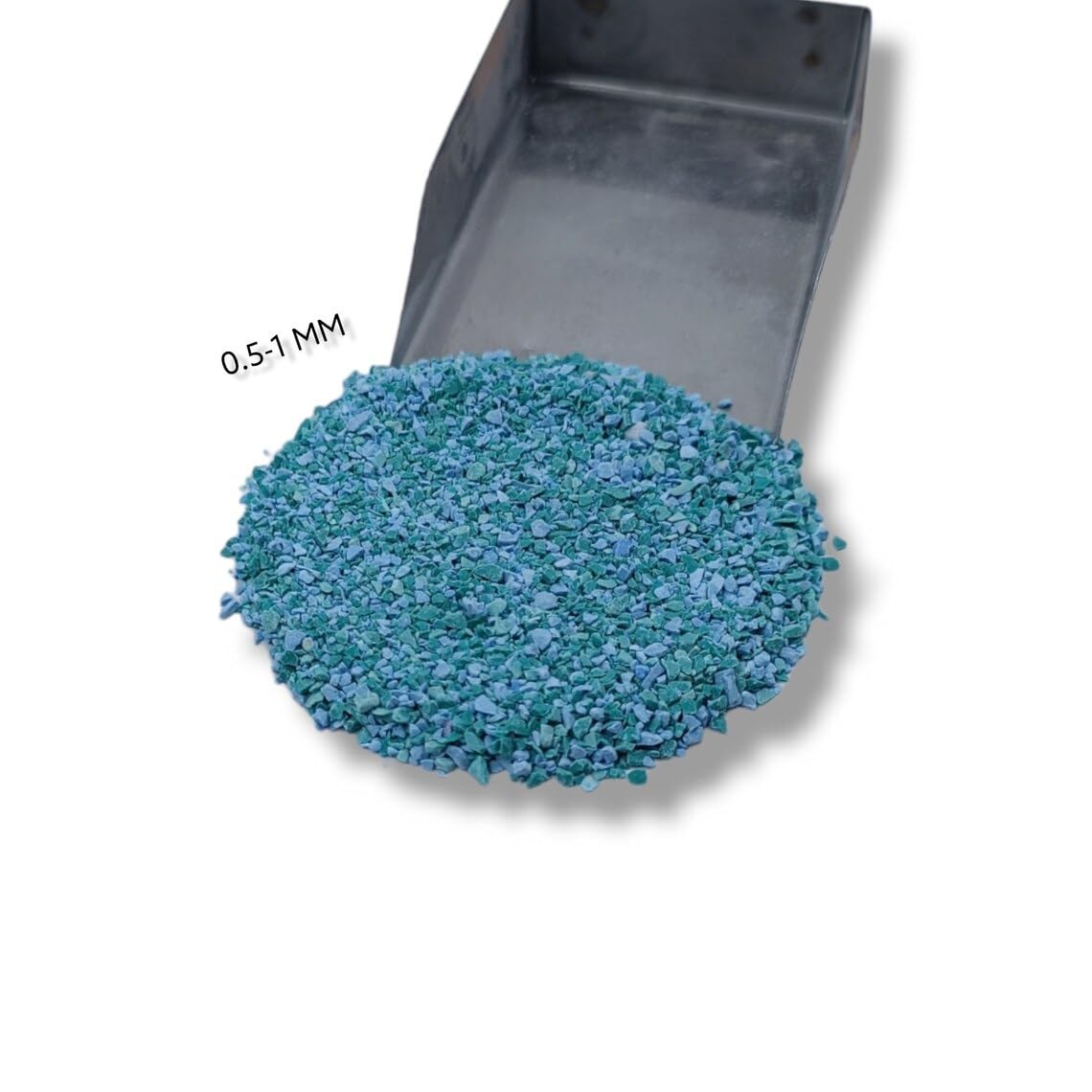 Crushed Blue Green Turquoise Coarse All Size Gemstone Powder Powder Inlay Powder Turquoise For Woodwork Inlay Stone Healing Powder (6 to 8 MM, 50 Gram (1.76 OZ))