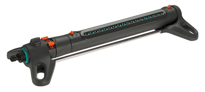 Gardena AquaZoom L rectangular sprinkler: Sprinkler for watering areas of 28–350 m², range 7–21 m, spread 4–17 m, built-in metal filter (18714-88)