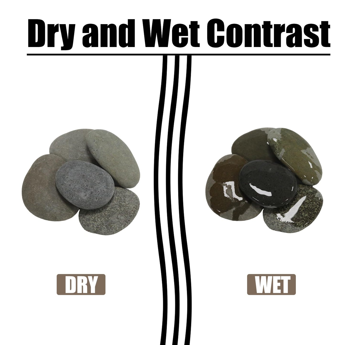 Wuyituart 4LB Large Rocks for Painting, 3-4 Inch Natural River Rocks, Decorative Stones for Fish Tank Aquarium Fountain Garden Arts Crafting