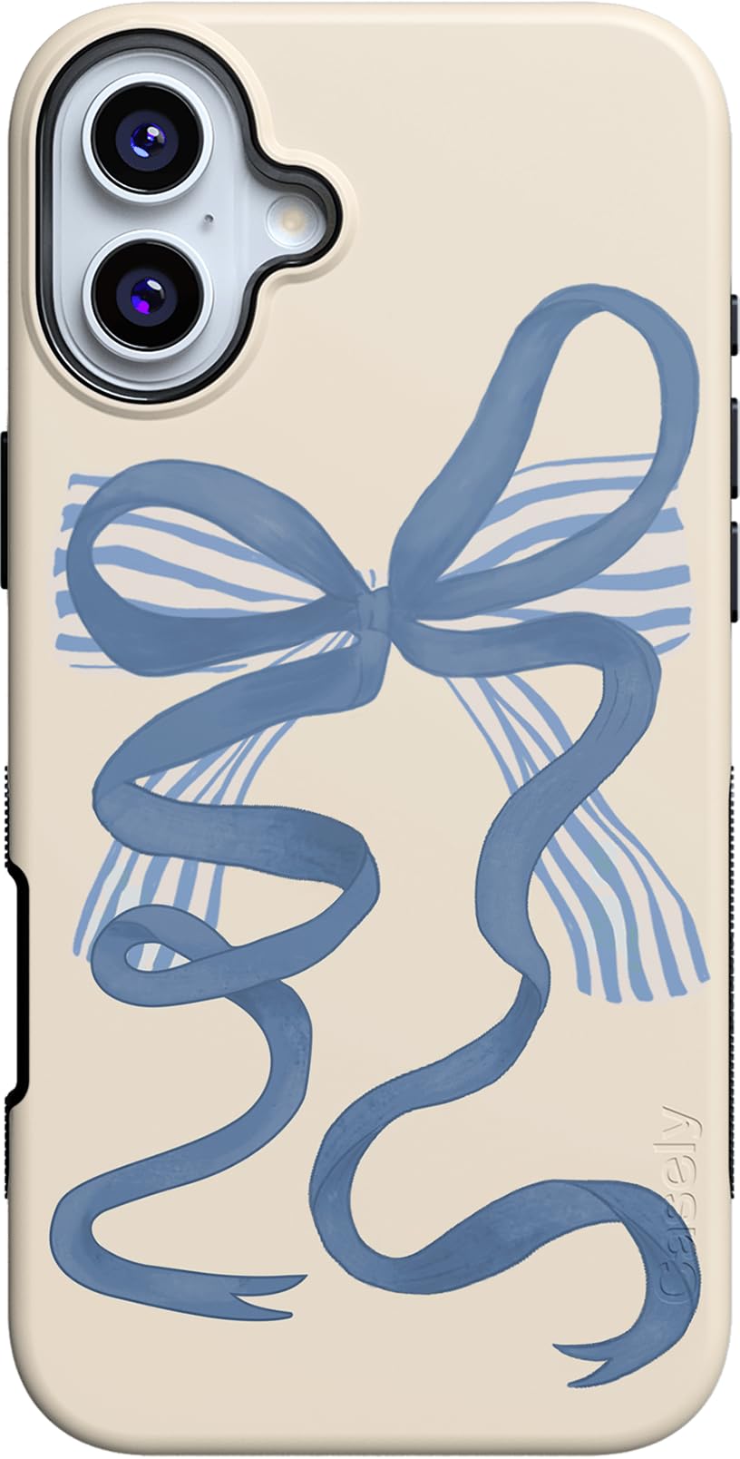 Casely iPhone 16 Case | Nantucket Cottage | Blue Hydrangea | Compatible with MagSafe | Bold Protective Design