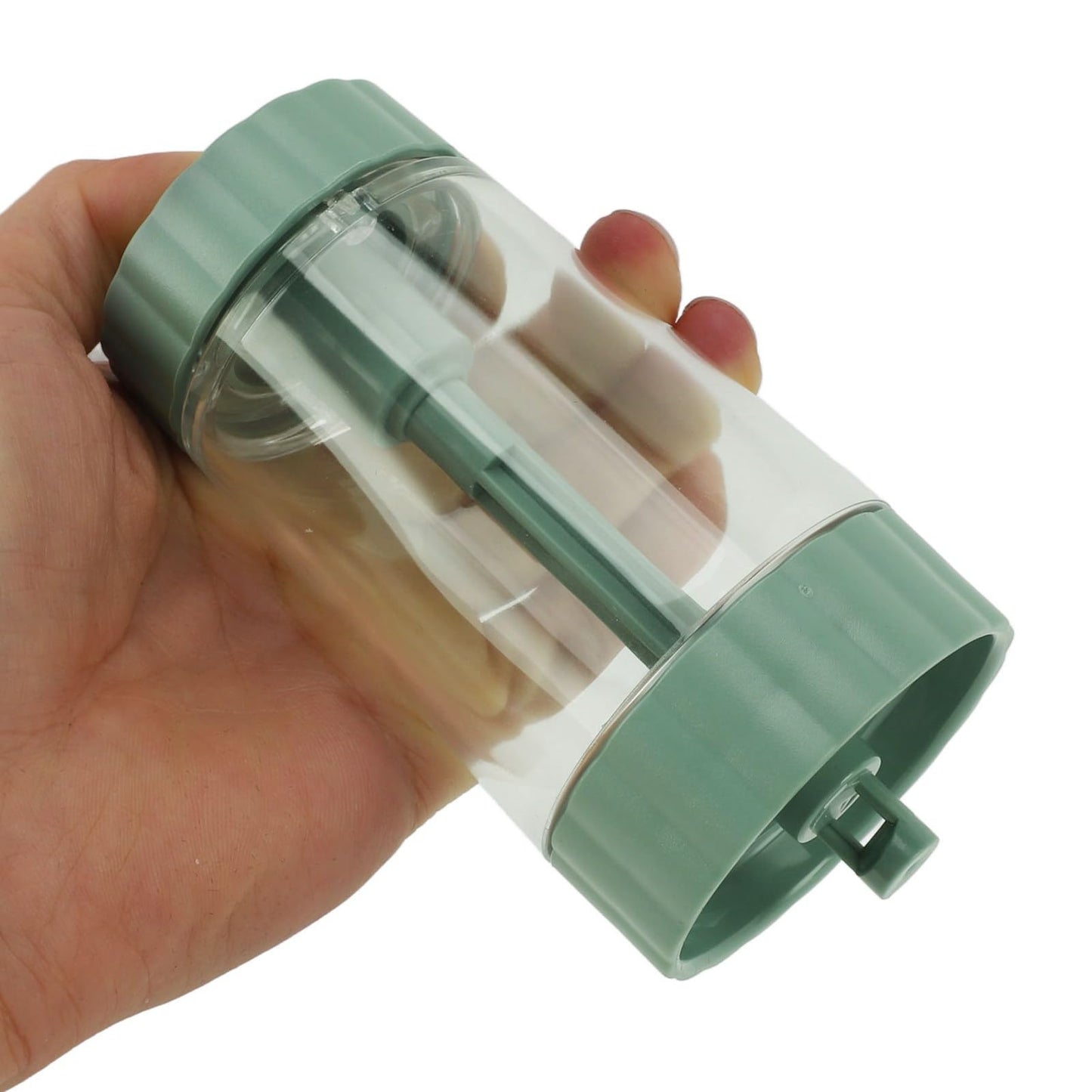 Measuring Seasoning Bottle, 2 Pack Quantitative Salt Shakers 0.5g Precise Quantitative Seasoning Bottle Salt Pepper Shaker Set for Kitchen (Green)