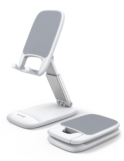 Lamicall White Cellphone Stand, Xmax Gift for Men Women Mother Father Girls Boys Coworkers, Desk Accessories, Telephone Stands, Workspace Organizersf, Gifts for Christmas