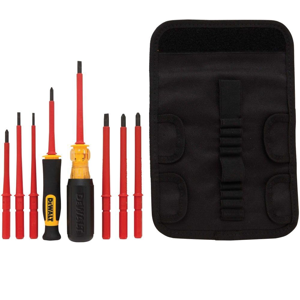Dewalt DWHT66417 Vinyl Grip Insulated Screwdriver Set - 10 PC