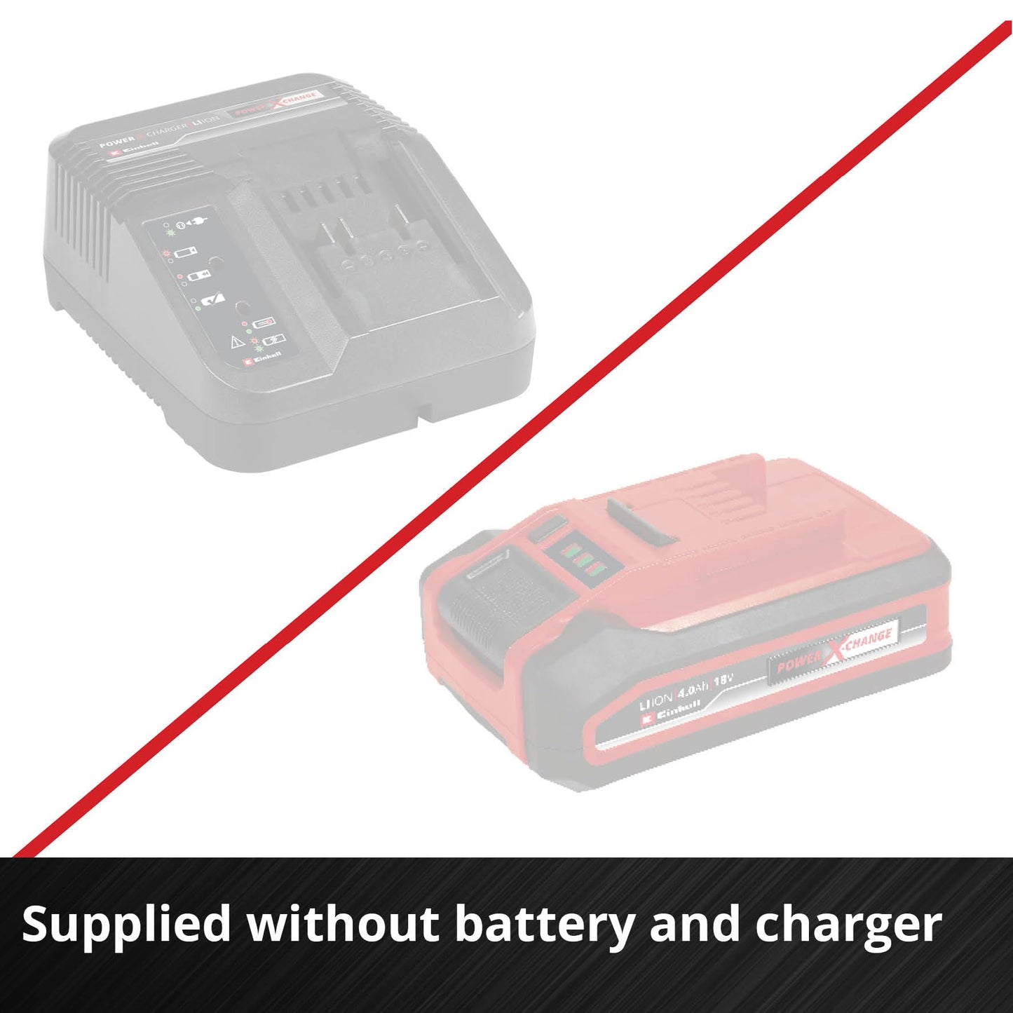 Einhell Power X-Change 140Nm Cordless Impact Driver - 18V, 2300 RPM, 1/4" Hex Bit Mount, LED Light - TE-CI 18/1 Li Solo Battery Powered Impact Drill (Battery Not Included), Red