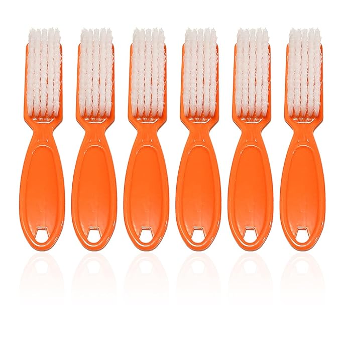 6Pcs Nail Brush for Cleaning Fingernails, Handle Grip Cleaning Brush for Nail