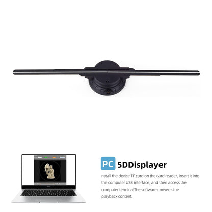 3D Hologram Fan, Hologram Fan Projector Screwless Led Lights with App and WiFi, HD LED 2000*1444PX Resolution, and Bluetooth for Bar, Shop, Halloween, Christmas(16.5 " (WiFi+remote control+Bluetooth)）