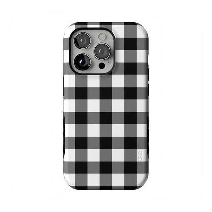 Casely iPhone 14 Pro Case | Opposites Attract | Day & Night Mountains | Compatible with MagSafe | Bold Protective Design