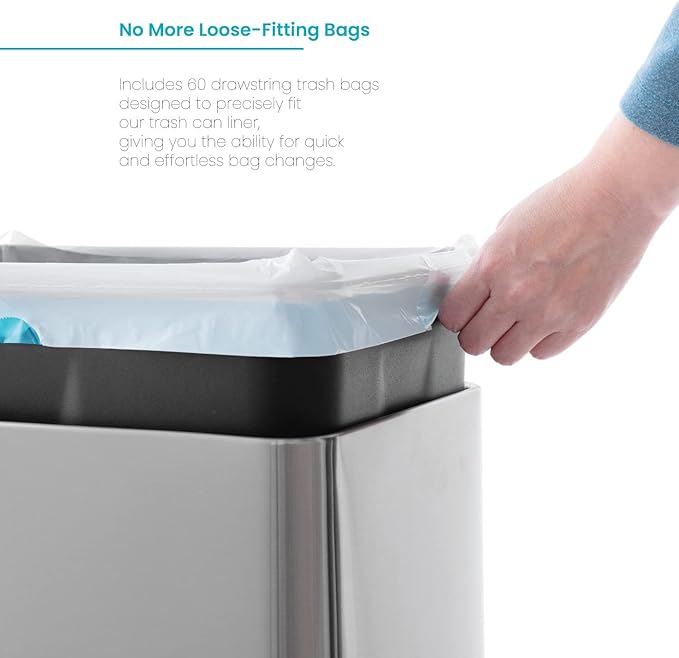 Home Zone Living 8 Gallon Kitchen Trash Bags