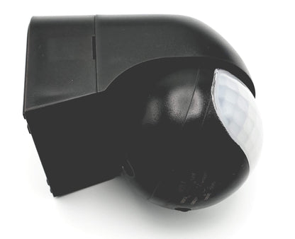 HUBER Motion 3LV Compact Infrared Motion Sensor 180° IP44 I 12-24V AC DC Potential Free Contact Motion Sensor LED Suitable Horizontal/Vertical Adjustable Anthracite