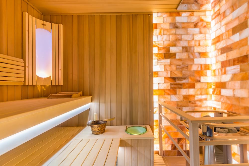 Himalayan Pink Salt Tiles 8x4x1 – Pack of 100 | Natural Salt Wall Bricks for Spa, Sauna, Therapy Rooms & Wellness Décor