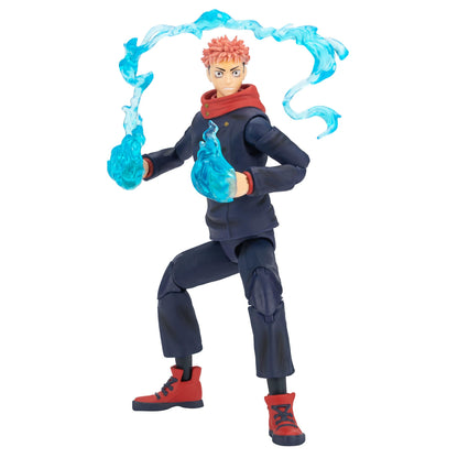 Total Anime Jujutsu Kaisen Yuji Itadori - 6.5-Inch Figure with Swappable Faceplates, Alternate Hands, and Energy Effects