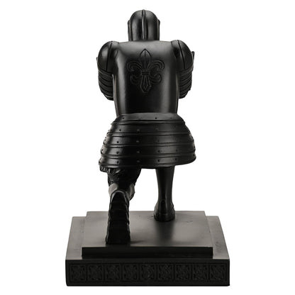 Amoysanli Knight Pen Holder Desk Organizers and Accessories Desk Decor Resin Pen Holder as Gift with a Cool Pen for Office and Home (Black)