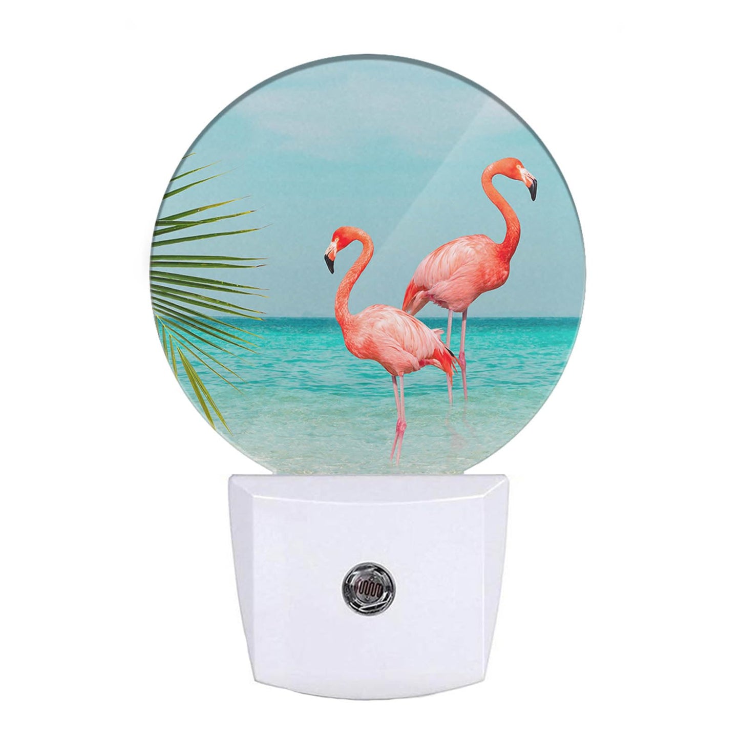 EKOBLA Meditation Plug-in Night Light, Bamboo & Zen Stone Oriental LED Nightlight with Auto On/Off