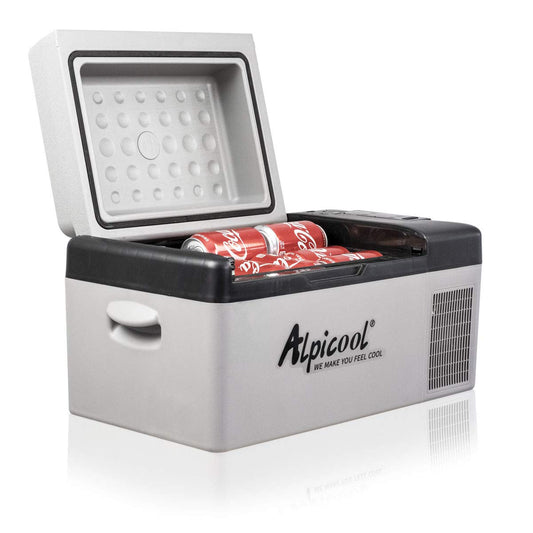 Alpicool C20 portable compressor fridge freezer 21Quart(20Liter) for car and home - 12V/24V DC and 110V AC