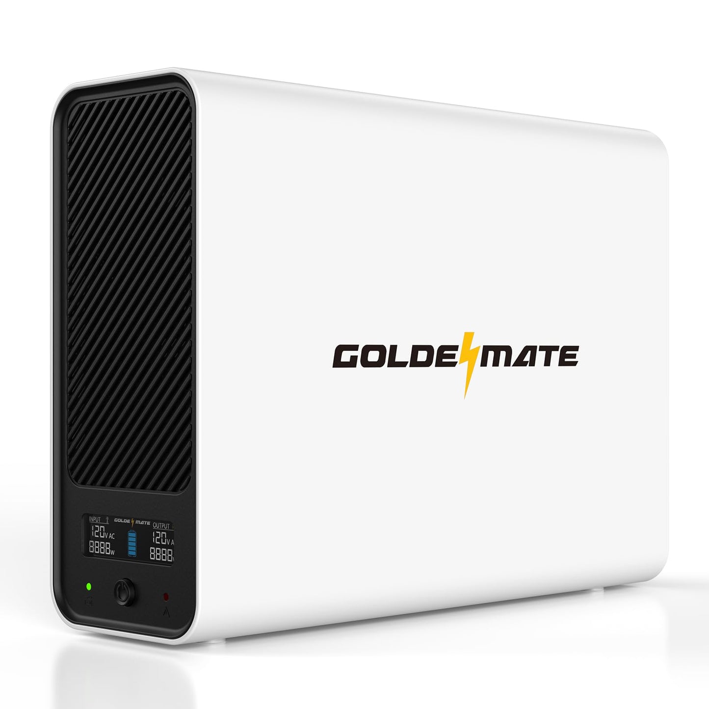 GOLDENMATE 1000VA/800W Lithium UPS Battery Backup and Surge Protector, Backup Battery Power Supply with LiFePO4 Batteries(230.4 Wh), Pure Sinewave UPS System, 8 Outlets, LCD Display, New Upgrade Ver