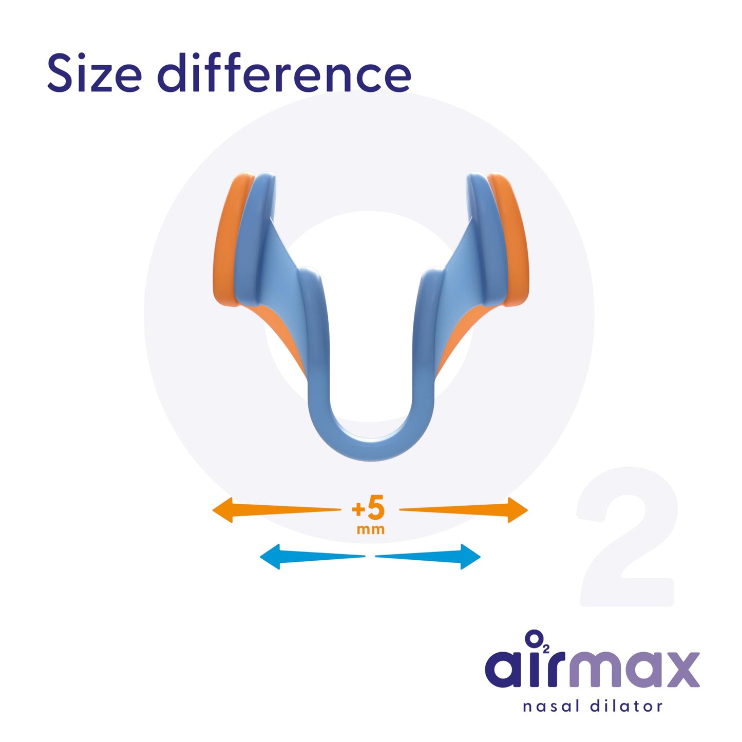 Air Max Nasal Dilator | Anti Snore Devices for Men and Women | 2 Pack Medium | 76% More air for Better Breathing, Sleep aid & snoring Relief | Reusable
