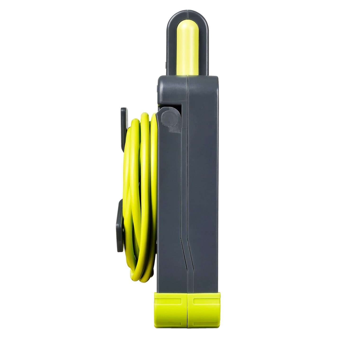 Masterplug WLU05134SL-PX Pro-XT Four Socket LED Work Light Extension Reel with Fold Out Stand, Thermal Cut Out and Power Switch, 5 metre High Visibility Cable, 13 Amp, Grey, 28.35 cm*9.1 cm*22.0 cm