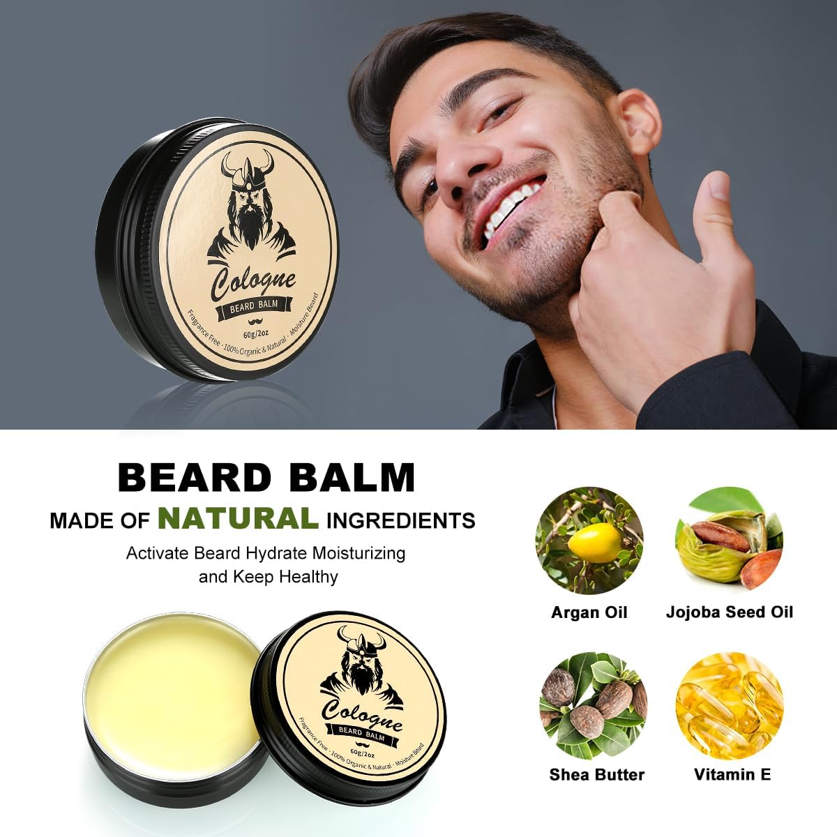 Beard Kit Gifts for Men, 9 Pcs Ultimate Beard Grooming Club Set w/2 Beard Oils, Shaving Soap, Balm, Brush, Comb&Storage Bag, Unique Gifts for Dad Husband Boyfriend Him, Father's Day Birthday Gifts Men