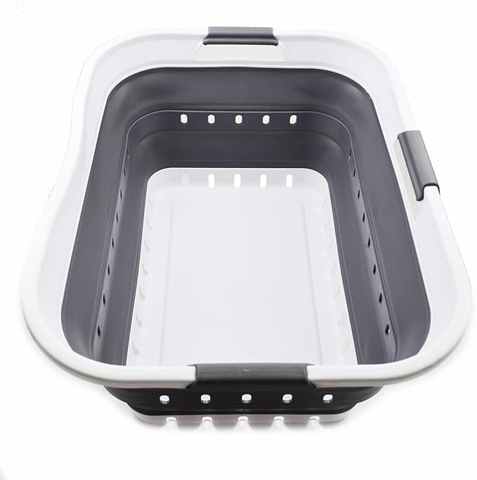 SAMMART 42L Collapsible Plastic Laundry Basket