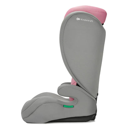 Kinderkraft I-Spark I-Size Baby Car Seat, Group 2/3, 100-150 cm, from 3.5 to 12 Years, 15 to 36 Kg, Light (4.5 Kg), 3-Point Seat Belt, Side Protection, Pink
