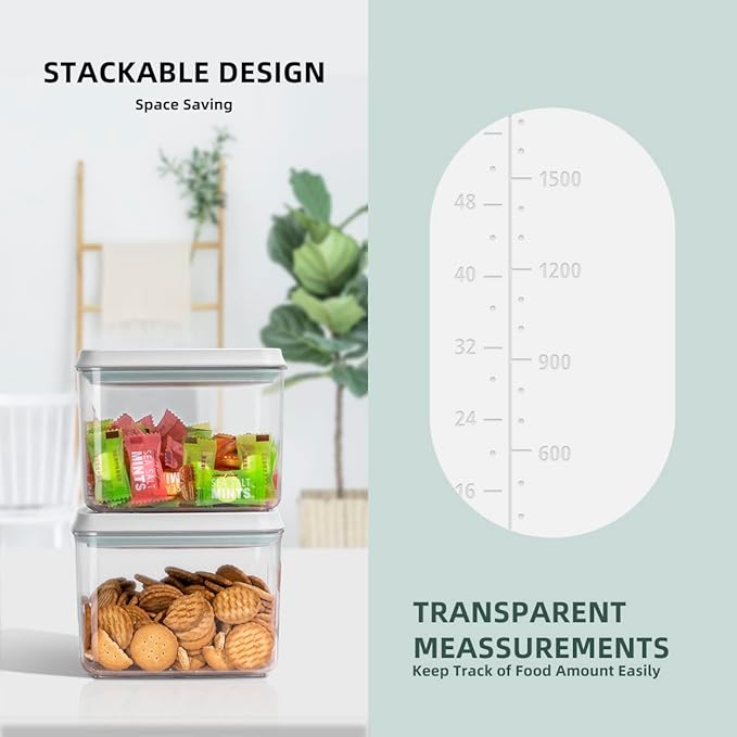 8-Piece Set of Pop Airtight Food Storage Containers