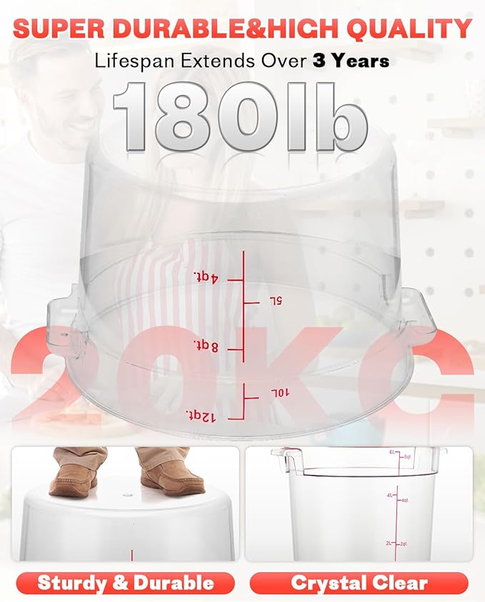 6QT NSF Round Food Storage Containers