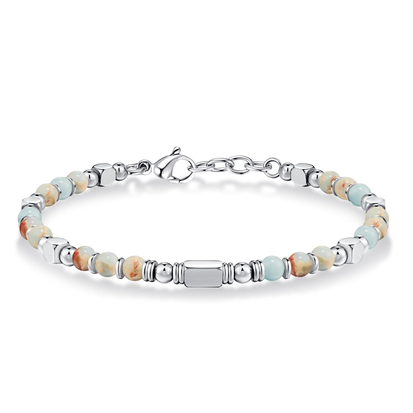 Bracelets for Women, Silver & Gold Bracelets for Women, Boho Beaded Bracelet, Trendy Jewelry Gifts for Lover Mom Friends